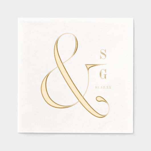 Modern minimalist typography couples monogram (Recto)