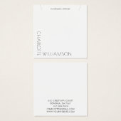 Modern Minimalist Typography Jewelry Display Card (Devant & derrière)