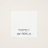 Modern Minimalist Typography Jewelry Display Card (Dos)