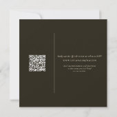 Modern minimalist Typography Photo Wedding Kaart (Achterkant)