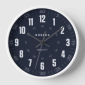 Modern Minimalist Wall Clock – Aurora Drift (Voorkant)