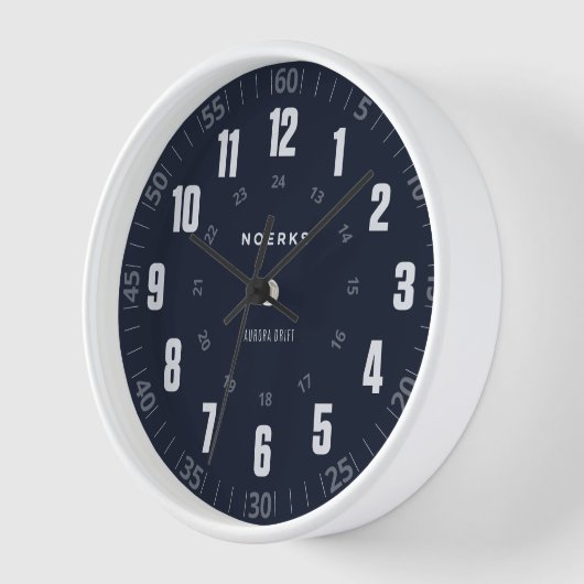 Modern Minimalist Wall Clock – Aurora Drift (Hoek)