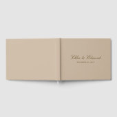 Modern Minimalist Warm Beige Wedding Gastenboek (Volledig)
