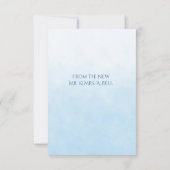 Modern Minimalist Wedding Flat Thank You Card Bedankkaart (Achterkant)