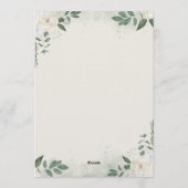 Modern Minimalist Wedding Invitation Template Kaart (Achterkant)