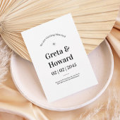 Modern Minimalist Wedding Invitation with star