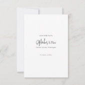 Modern Minimalist Wedding Photo Save the Date (Dos)