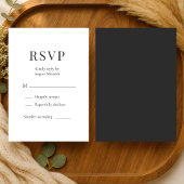 Modern Minimalist Wedding RSVP