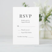 Modern Minimalist Wedding RSVP (Debout devant)