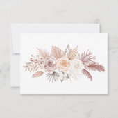 Modern Minimalist Wedding RSVP Card with Photo (Dos)