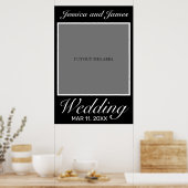 Modern minimalist White Weddings Photo Prop Poster (Keuken)