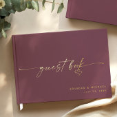 Modern Minimalist Wine Script Wedding