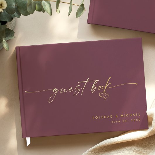 Modern Minimalist Wine Script Wedding