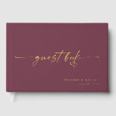 Modern Minimalist Wine Script Wedding (Recto)