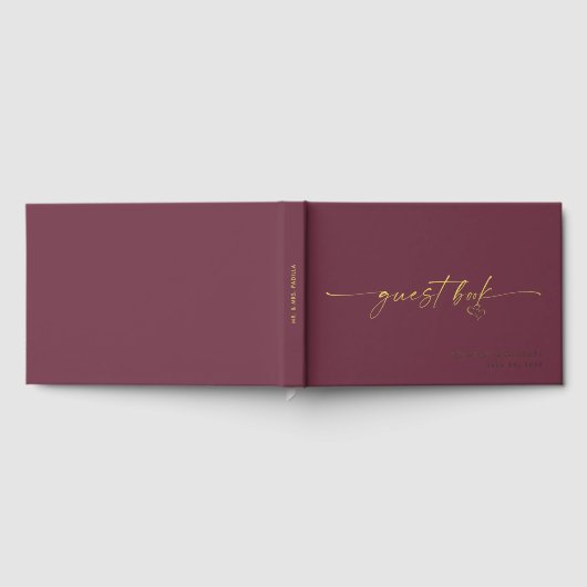 Modern Minimalist Wine Script Wedding (Complet)