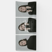 Modern Minimalistic 3-Photo Graduation Congrats Spandoek (Verticaal)