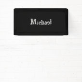 Modern minimalistic monogram name black white spandoek (Insitu)