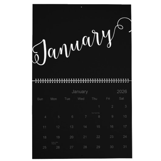 Modern, minimalistisch, 2025 Kalender (Jan 2026)