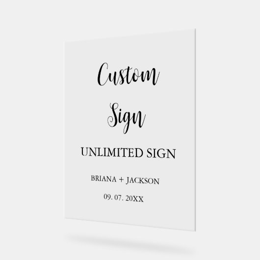 Modern Minimalistisch aangepast bord trouwtafel bo (Hoek)