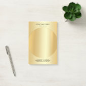 Modern minimalistisch aangepast Faux Gold Elegant  Post-it® Notes (Kantoor)