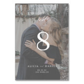 Modern minimalistisch aangepast fotobedekking brui kaart (Achterkant)