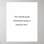 Modern minimalistisch aangepaste offerte poster (Voorkant)