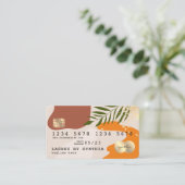 Modern minimalistisch abstract pastel visitekaartje (Staand voorkant)