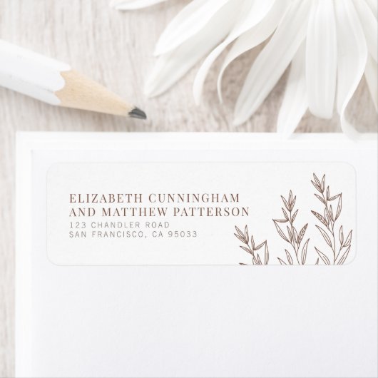 Modern + Minimalistisch adres voor retournering va Etiket (Insitu)