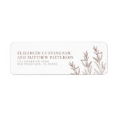 Modern + Minimalistisch adres voor retournering va Etiket (Voorkant)