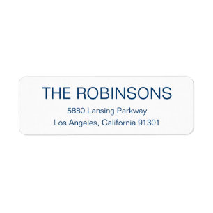 Modern minimalistisch adreslabel etiket