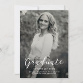 Modern Minimalistisch Afstuderen Script Aankondiging (Voorkant)