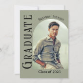 Modern minimalistisch Afstuderen voor foto's Kaart (Voorkant)