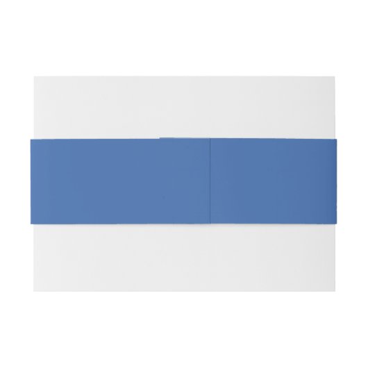 Modern Minimalistisch Azure Blue Silver Monogram Uitnodigingen Wikkel (Achterkant Voorbeeld)