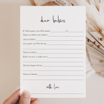 Modern minimalistisch Baby shower met tweens Wint 