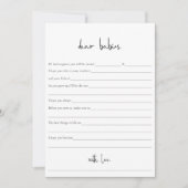 Modern minimalistisch Baby shower met tweens Wint  (Voorkant)