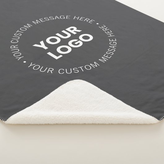 Modern minimalistisch bedrijf Logo / elk Afbeeldin Sherpa Deken (3/4)