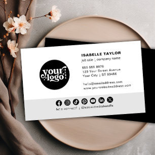 Modern minimalistisch bedrijf Logo Social Media ic Visitekaartje