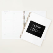 Modern minimalistisch bedrijfswit Logo Planner (Display)