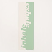 Modern minimalistisch beige citaat yogamat (Voorkant)