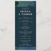 Modern minimalistisch blauw Blauwgroen Programma (Voorkant)