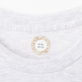 Modern minimalistisch bloemgoud labels (Aangebracht)