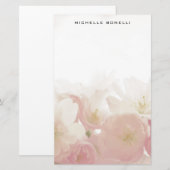 Modern Minimalistisch Bloemontwerp voor Profession Briefpapier (Voorkant / Achterkant)