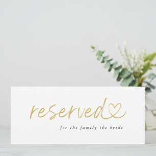 Modern Minimalistisch Bord Voor Gereserveerde Trou
