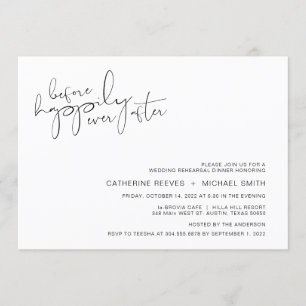 Modern minimalistisch Casual script repetitiediner Kaart
