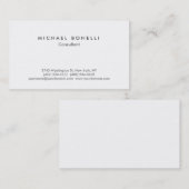 Modern minimalistisch consultant Visitekaartje (Voorkant / Achterkant)