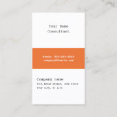 Modern minimalistisch consultant Visitekaartje - O (Achterkant)