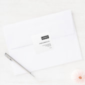 Modern Minimalistisch Custom Logo Candle Label (Envelop)