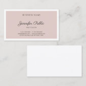 Modern minimalistisch design elegant Plain Trendy Visitekaartje (Voorkant / Achterkant)