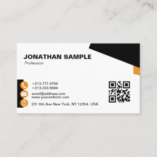 Modern minimalistisch design met hoge elegant visitekaartje