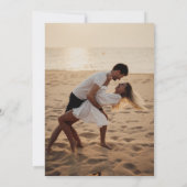 Modern minimalistisch Dreamweaver Script Photo Wed Kaart (Achterkant)